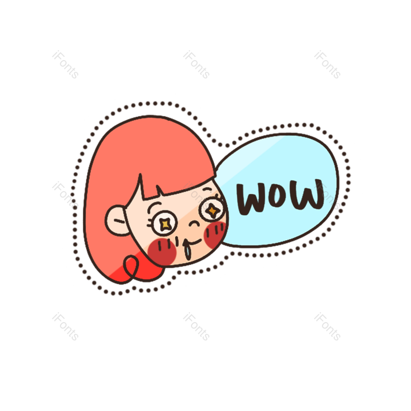 贴纸图片,孩子元素,卡通表情PNG,可爱免抠素材